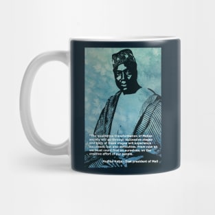 President Modibo Keita of Mali - An African hero - Quote Mug